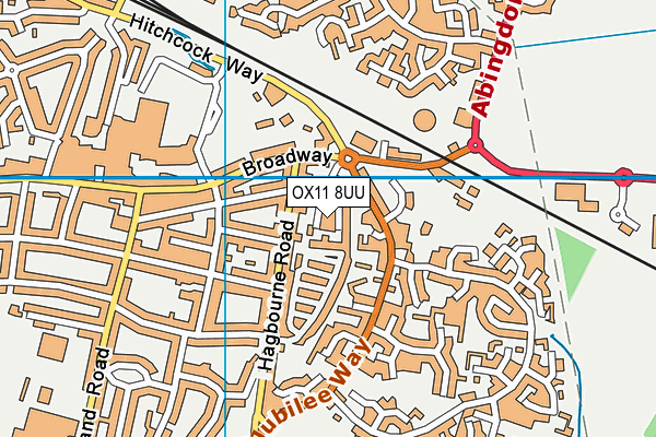 OX11 8UU map - OS VectorMap District (Ordnance Survey)