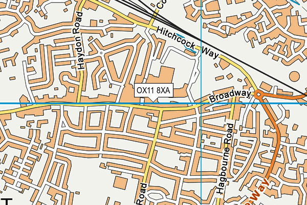 OX11 8XA map - OS VectorMap District (Ordnance Survey)