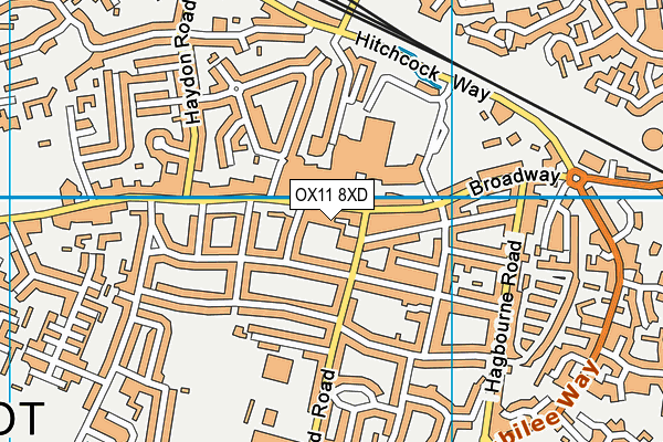 OX11 8XD map - OS VectorMap District (Ordnance Survey)