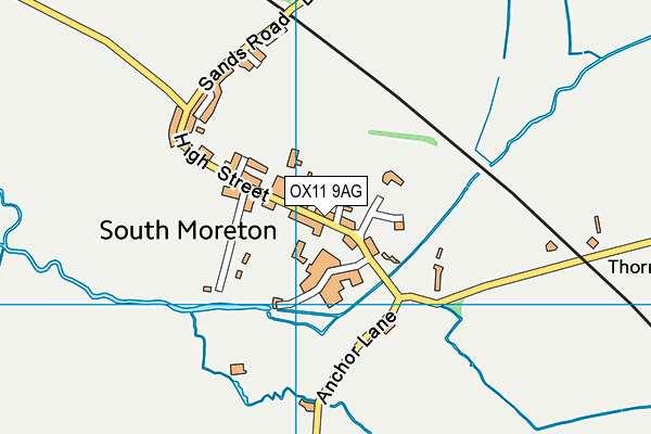 South Moreton School map (OX11 9AG) - OS VectorMap District (Ordnance Survey)