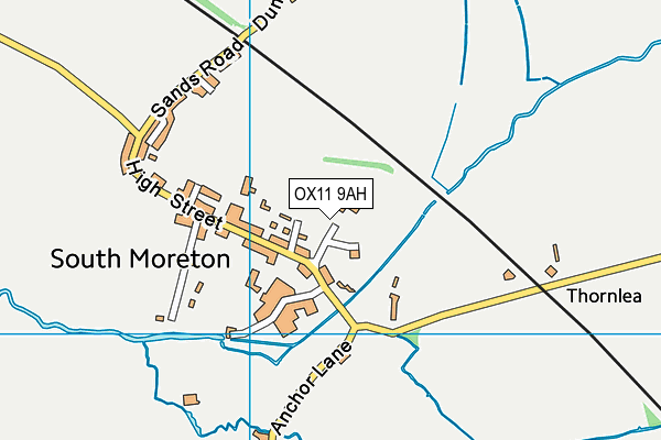 OX11 9AH map - OS VectorMap District (Ordnance Survey)