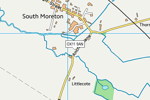 OX11 9AN map - OS VectorMap District (Ordnance Survey)