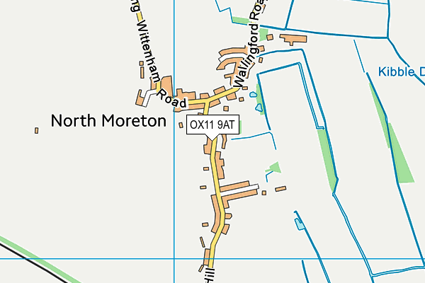 OX11 9AT map - OS VectorMap District (Ordnance Survey)