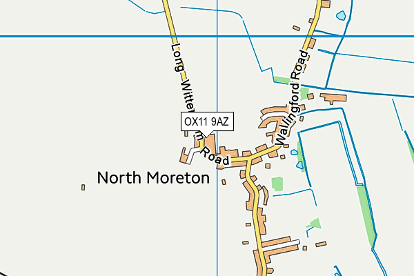 OX11 9AZ map - OS VectorMap District (Ordnance Survey)