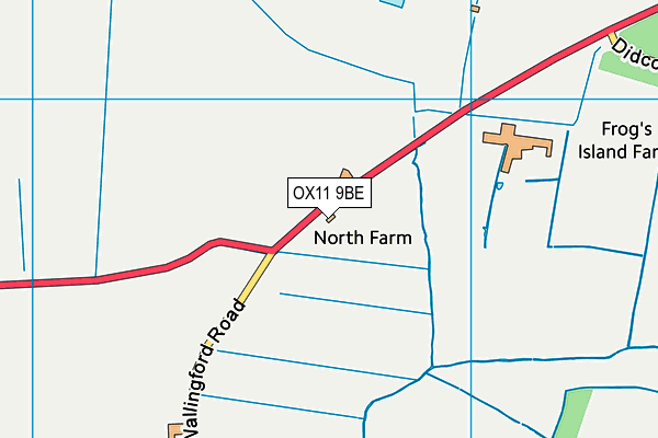 OX11 9BE map - OS VectorMap District (Ordnance Survey)