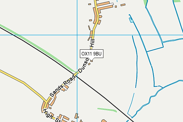 OX11 9BU map - OS VectorMap District (Ordnance Survey)
