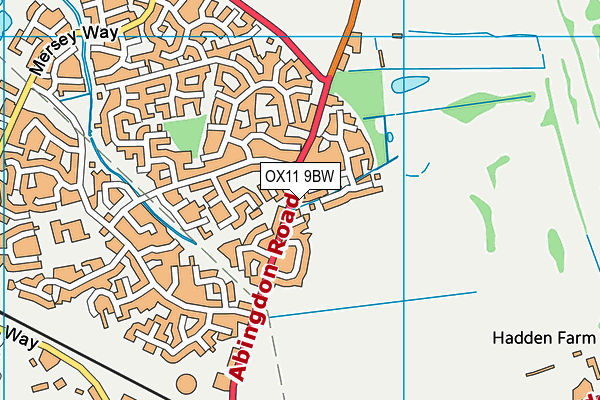 OX11 9BW map - OS VectorMap District (Ordnance Survey)