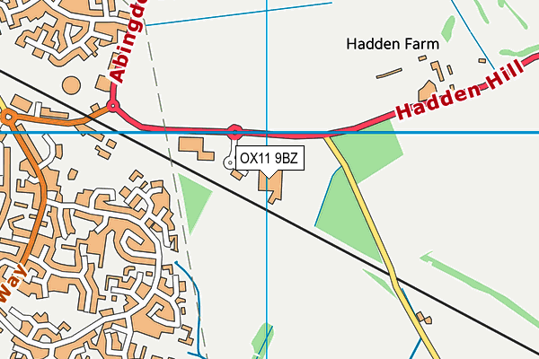 OX11 9BZ map - OS VectorMap District (Ordnance Survey)