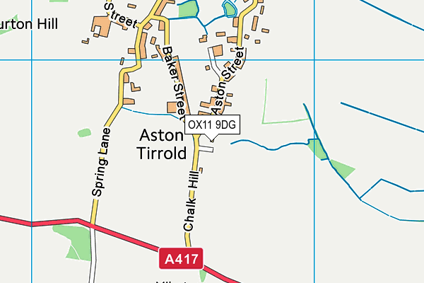 The Astons Recreation Ground map (OX11 9DG) - OS VectorMap District (Ordnance Survey)