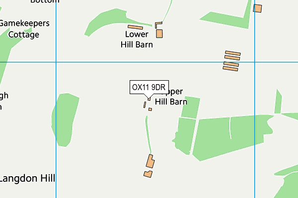 OX11 9DR map - OS VectorMap District (Ordnance Survey)