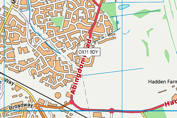 OX11 9DY map - OS VectorMap District (Ordnance Survey)