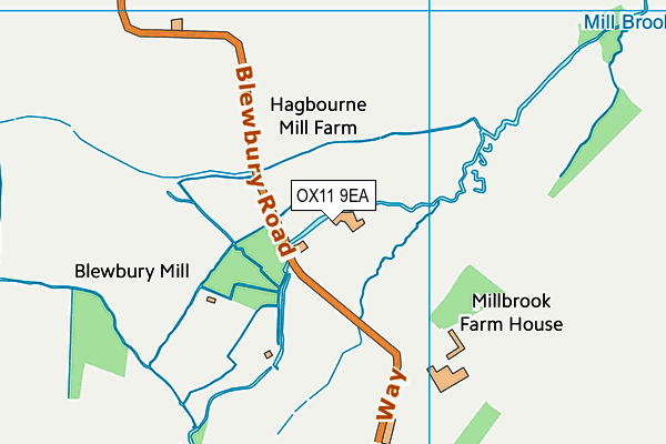 OX11 9EA map - OS VectorMap District (Ordnance Survey)