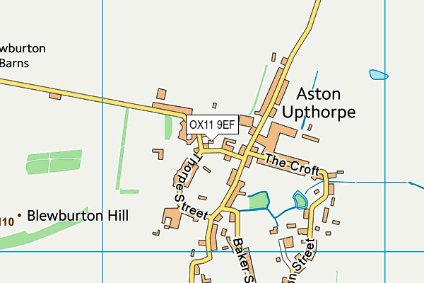 OX11 9EF map - OS VectorMap District (Ordnance Survey)