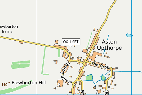 OX11 9ET map - OS VectorMap District (Ordnance Survey)