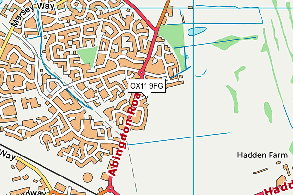 OX11 9FG map - OS VectorMap District (Ordnance Survey)