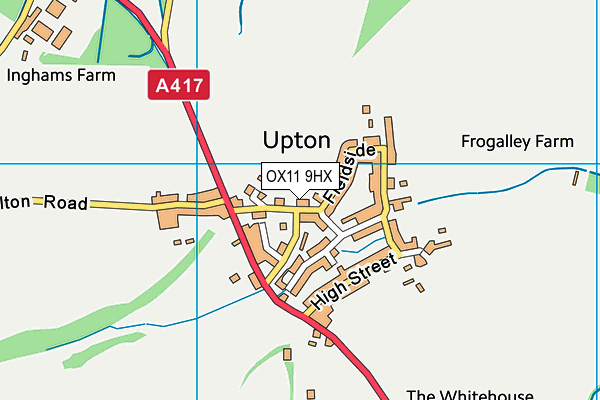 Upton Recreation Ground (Closed) map (OX11 9HX) - OS VectorMap District (Ordnance Survey)