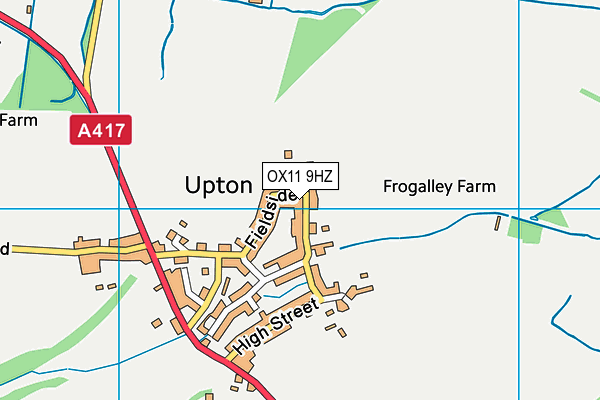 OX11 9HZ map - OS VectorMap District (Ordnance Survey)