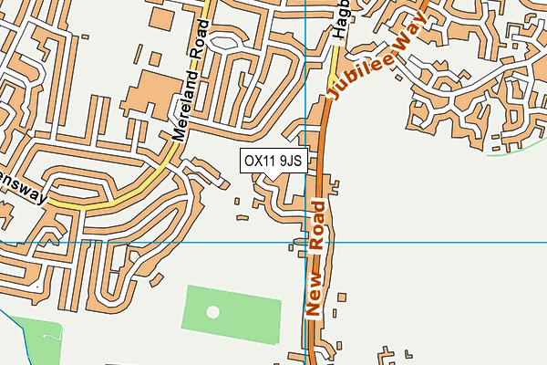 OX11 9JS map - OS VectorMap District (Ordnance Survey)