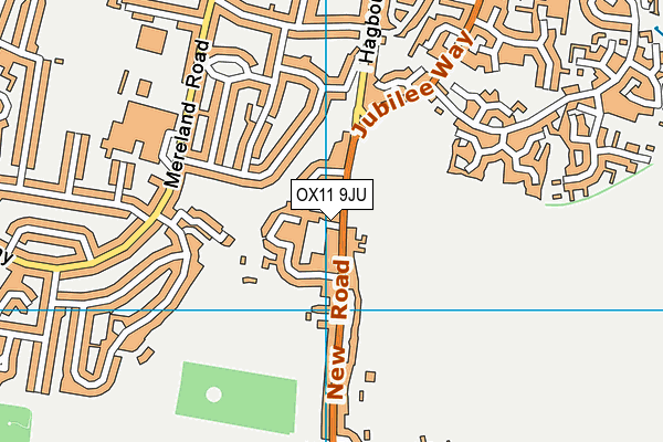 OX11 9JU map - OS VectorMap District (Ordnance Survey)