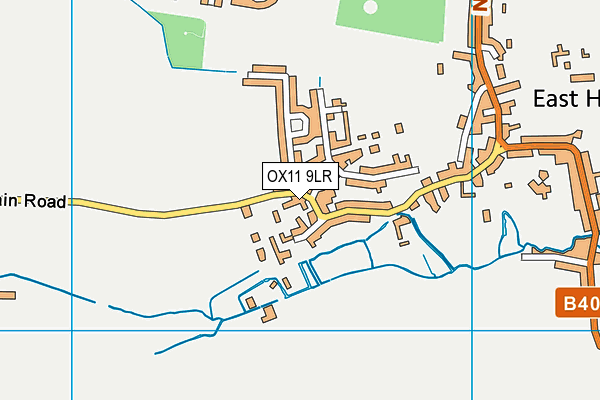 Hagbourne Church of England Primary School map (OX11 9LR) - OS VectorMap District (Ordnance Survey)