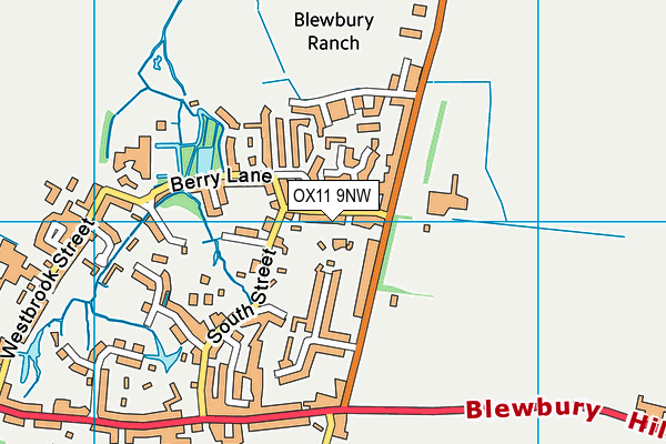 OX11 9NW map - OS VectorMap District (Ordnance Survey)