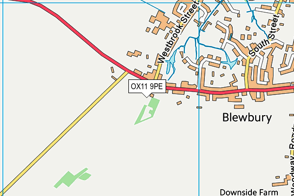 OX11 9PE map - OS VectorMap District (Ordnance Survey)