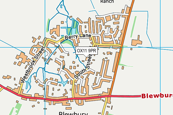 OX11 9PR map - OS VectorMap District (Ordnance Survey)