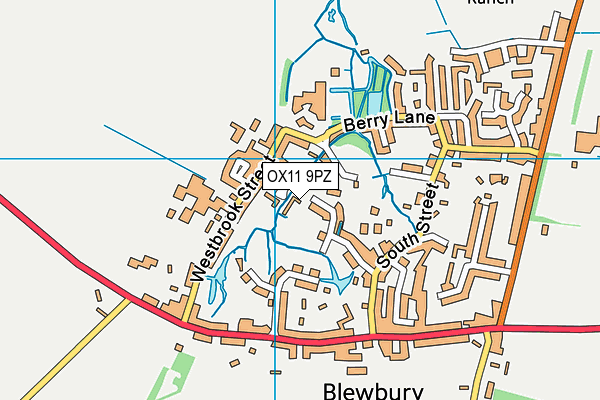 OX11 9PZ map - OS VectorMap District (Ordnance Survey)