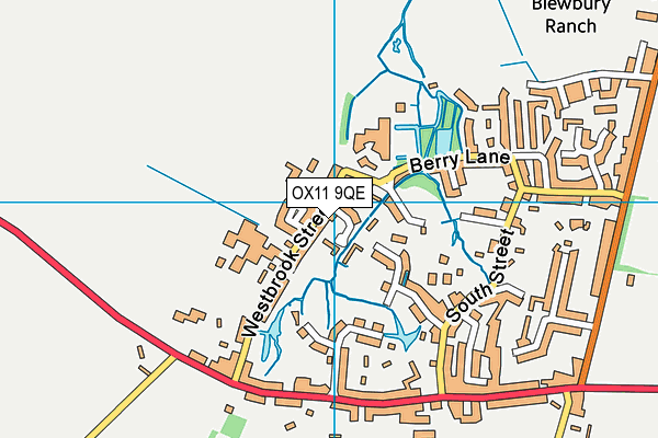 OX11 9QE map - OS VectorMap District (Ordnance Survey)