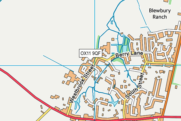 OX11 9QF map - OS VectorMap District (Ordnance Survey)