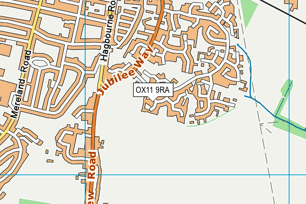 OX11 9RA map - OS VectorMap District (Ordnance Survey)