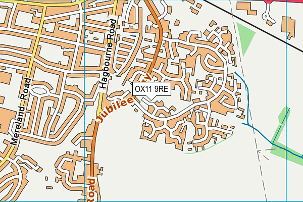 OX11 9RE map - OS VectorMap District (Ordnance Survey)