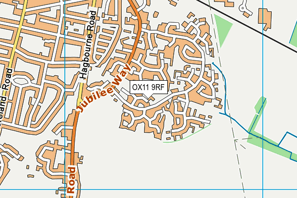 OX11 9RF map - OS VectorMap District (Ordnance Survey)