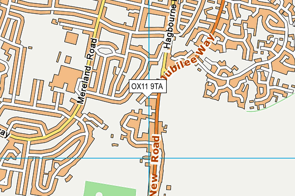 OX11 9TA map - OS VectorMap District (Ordnance Survey)