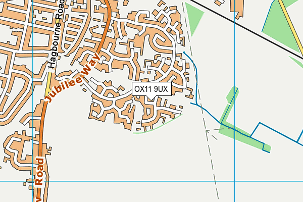 OX11 9UX map - OS VectorMap District (Ordnance Survey)