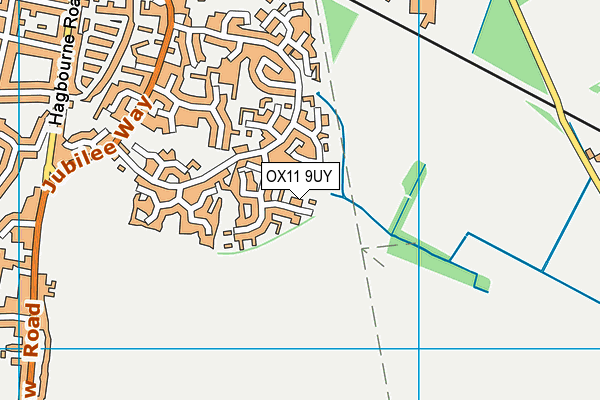OX11 9UY map - OS VectorMap District (Ordnance Survey)