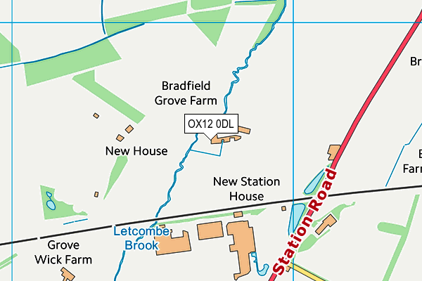 OX12 0DL map - OS VectorMap District (Ordnance Survey)