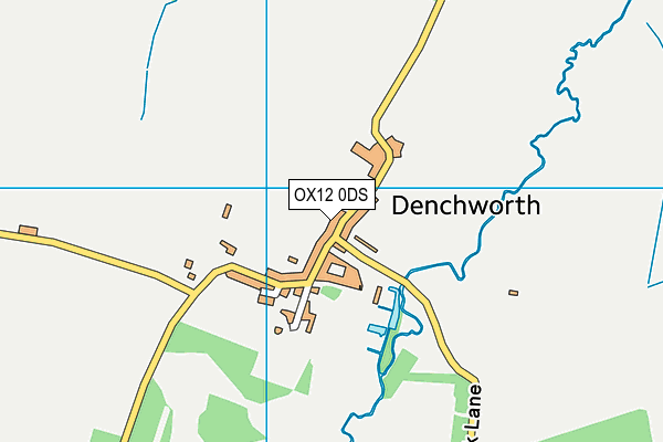 OX12 0DS map - OS VectorMap District (Ordnance Survey)