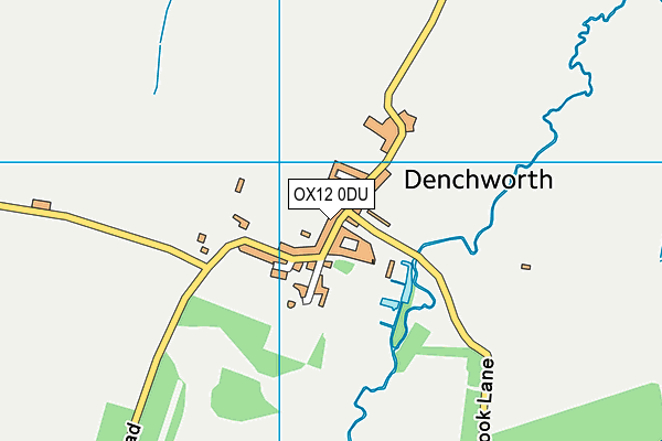 OX12 0DU map - OS VectorMap District (Ordnance Survey)