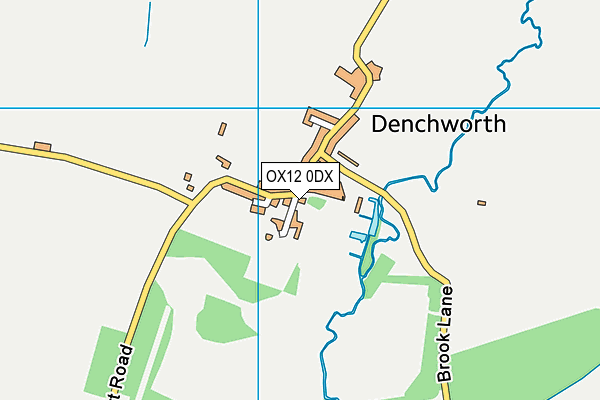 OX12 0DX map - OS VectorMap District (Ordnance Survey)