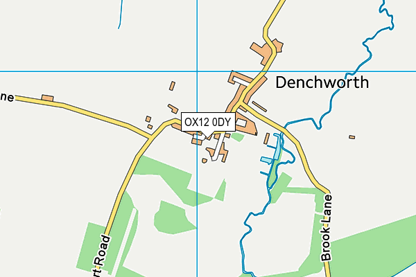 OX12 0DY map - OS VectorMap District (Ordnance Survey)