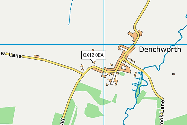 OX12 0EA map - OS VectorMap District (Ordnance Survey)