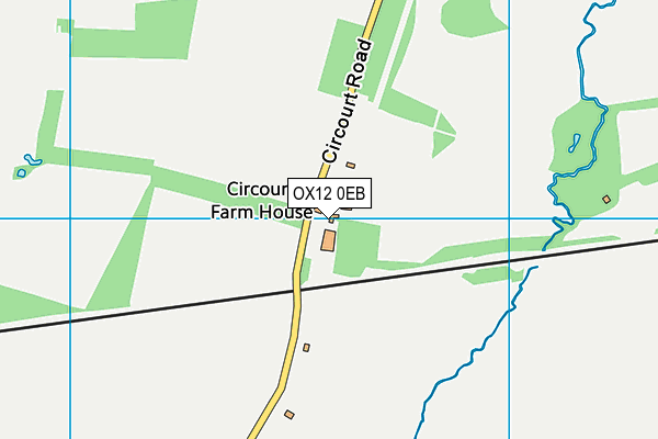 OX12 0EB map - OS VectorMap District (Ordnance Survey)