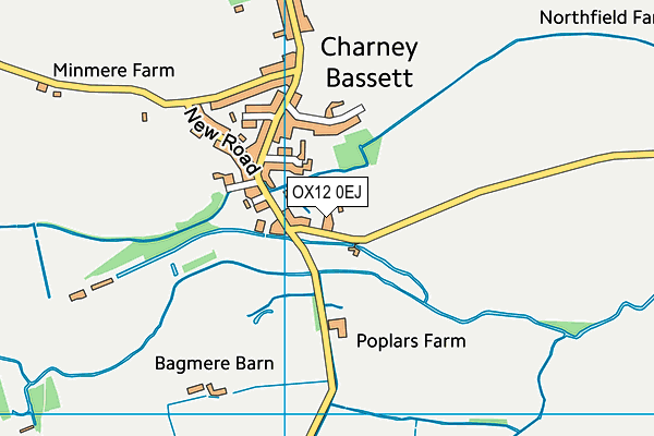 OX12 0EJ map - OS VectorMap District (Ordnance Survey)