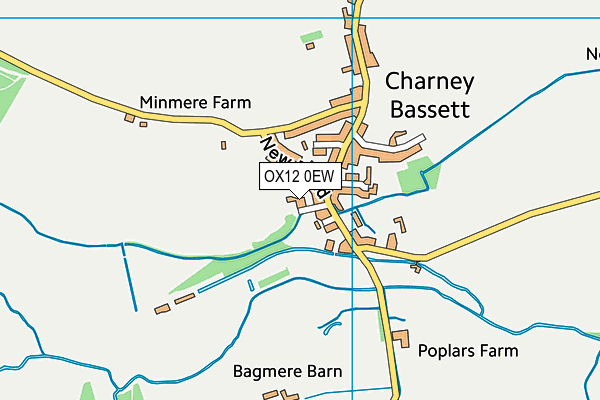 OX12 0EW map - OS VectorMap District (Ordnance Survey)