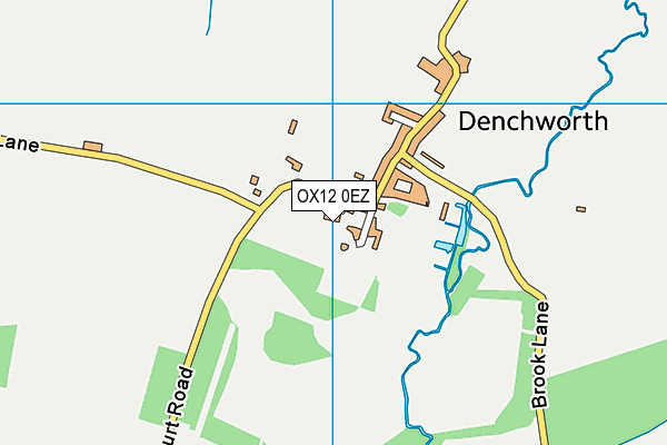 OX12 0EZ map - OS VectorMap District (Ordnance Survey)