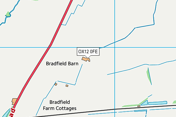 OX12 0FE map - OS VectorMap District (Ordnance Survey)