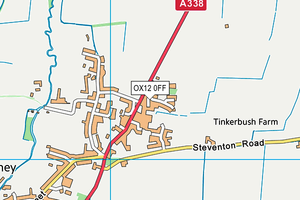 OX12 0FF map - OS VectorMap District (Ordnance Survey)