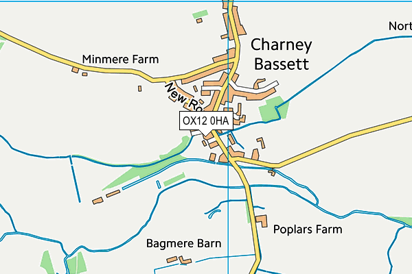 OX12 0HA map - OS VectorMap District (Ordnance Survey)