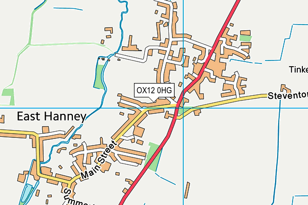 OX12 0HG map - OS VectorMap District (Ordnance Survey)